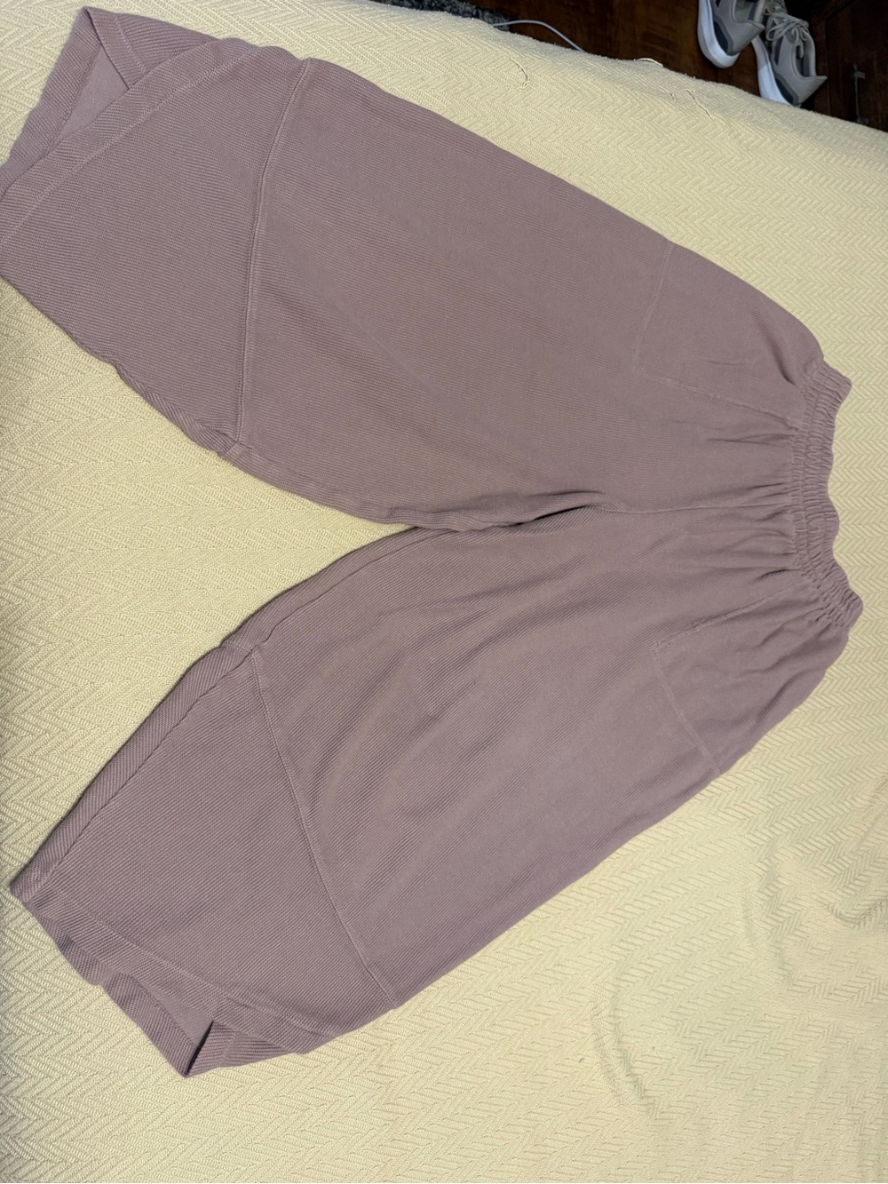 Free People Beach Dusty Mauve Ribbed Pants